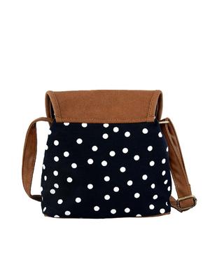 black polka dotted sling bag - 10303713 - Standard Image - 2