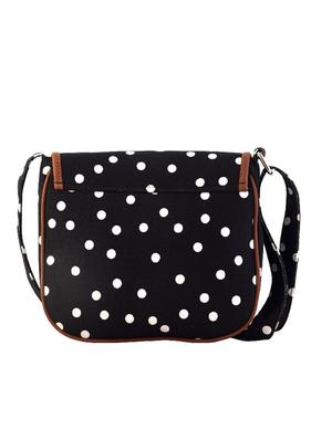 black polka dotted sling bag - 10303713 - Standard Image - 5
