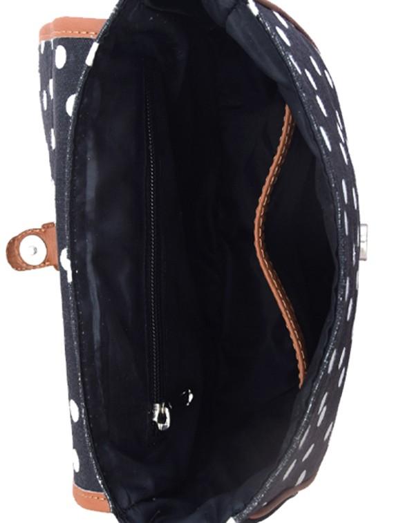 black polka dotted sling bag - 10303713 - Zoom Image - 3