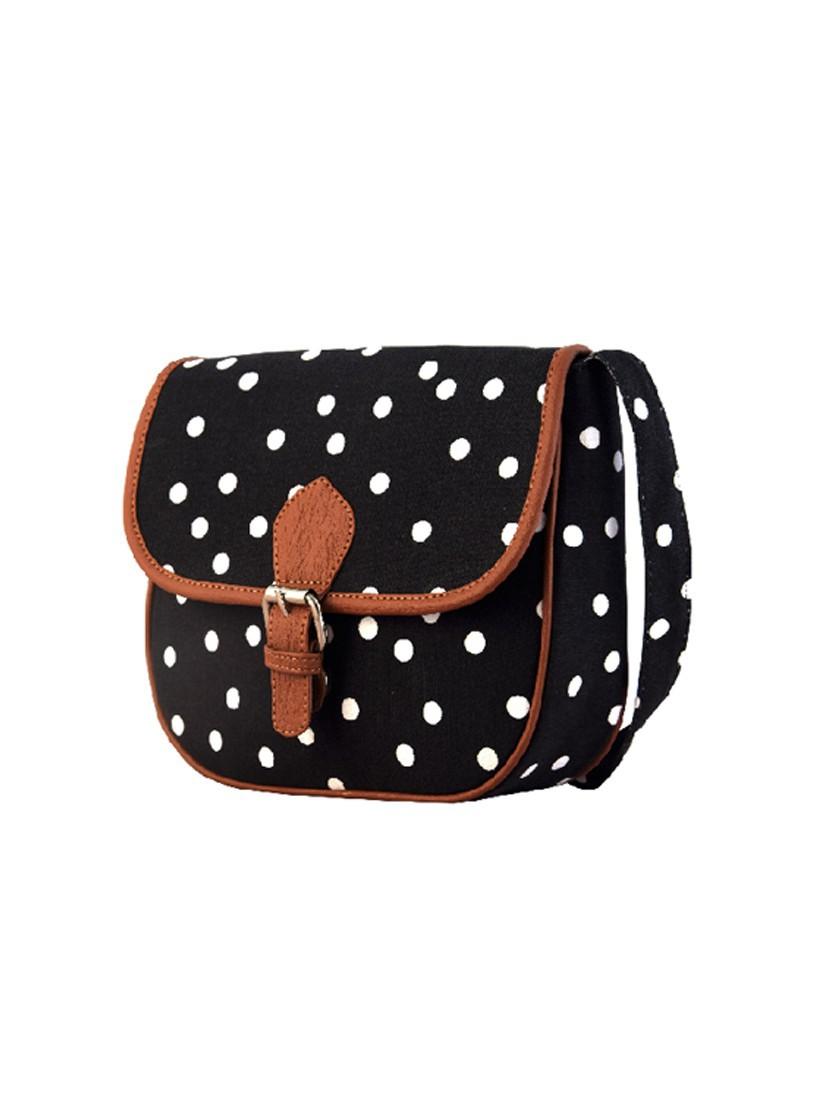 black polka dotted sling bag - 10303713 - Zoom Image - 8