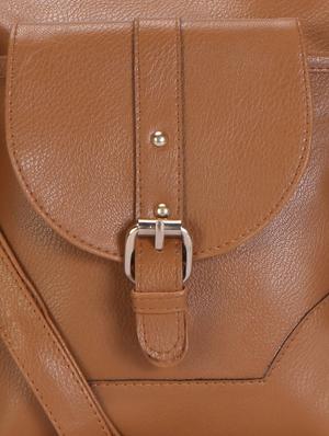 brown leatherette backpack - 10317321 - Standard Image - 4