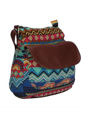 multi coloured canvas slingbag - 10317323 - Standard Image - 6