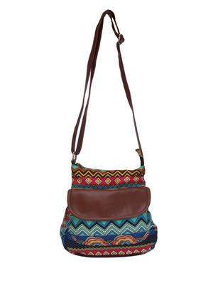 multi coloured canvas slingbag - 10317323 - Standard Image - 7
