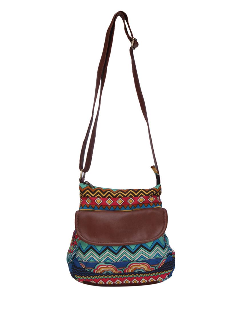 multi coloured canvas slingbag - 10317323 - Zoom Image - 7