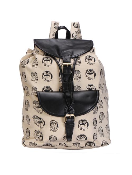 cream canvas backpack - 10317327 - Standard Image - 1
