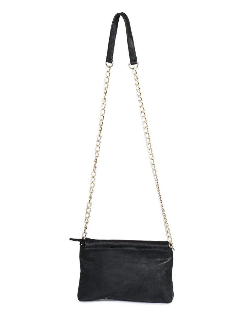 black leatherette sling bag - 10317341 - Zoom Image - 2