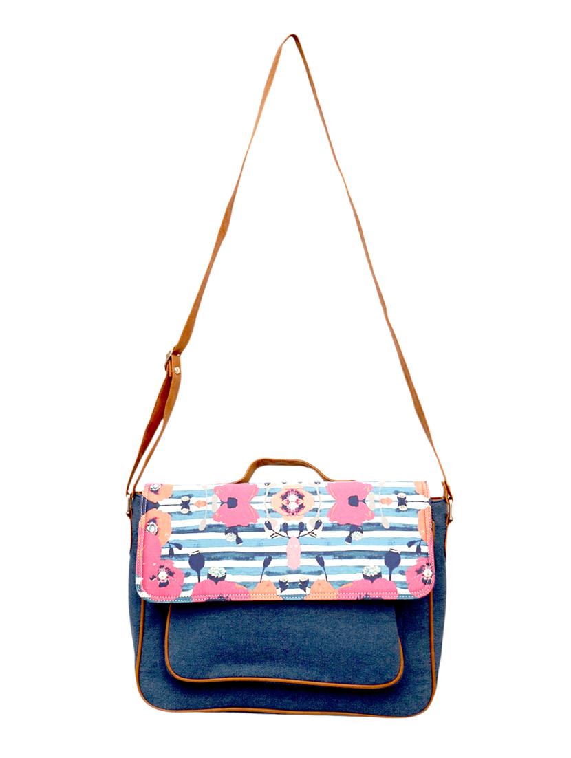 blue denim satchel - 10334888 - Zoom Image - 5