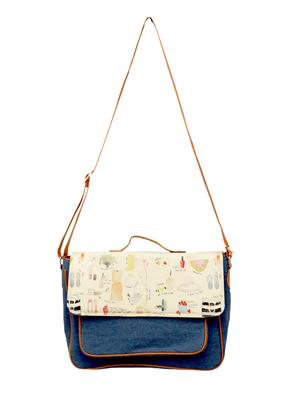 blue denim satchel - 10334890 - Standard Image - 5
