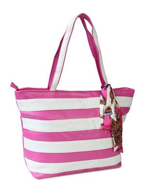 multi coloured polyester tote - 10346356 - Standard Image - 5