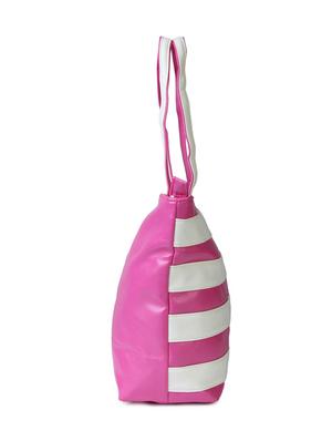 multi coloured polyester tote - 10346356 - Standard Image - 6