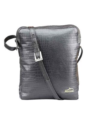 black leather sling bag - 10346717 - Standard Image - 4