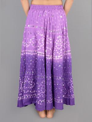 bandhani printed long skirt - 1034740 - Standard Image - 2