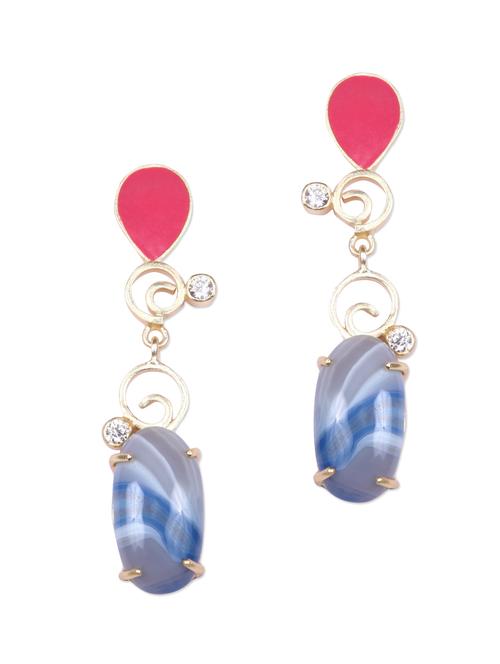 Enamel Mania Spiral Agate Earrings - 1035387 - Very Small Image - 1