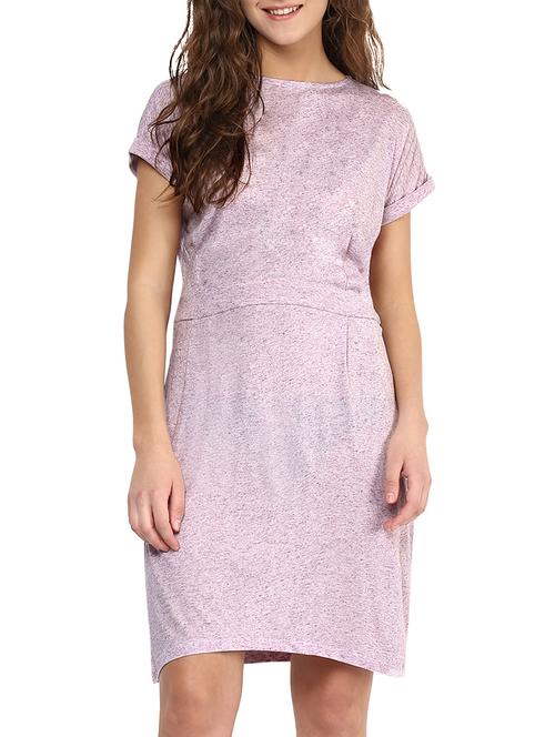 purple viscose dress - 10355480 - Standard Image - 1
