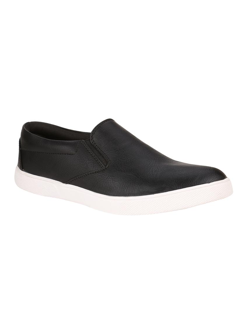 black synthetic slip on shoes - 10355686 - Zoom Image - 1