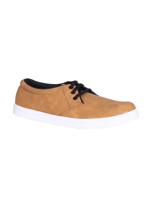 beige leatherette sneakers - 10355723 - Very Small Image - 1