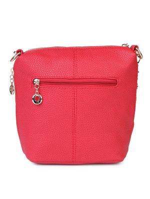 red leatherette slingbag - 10362461 - Standard Image - 2