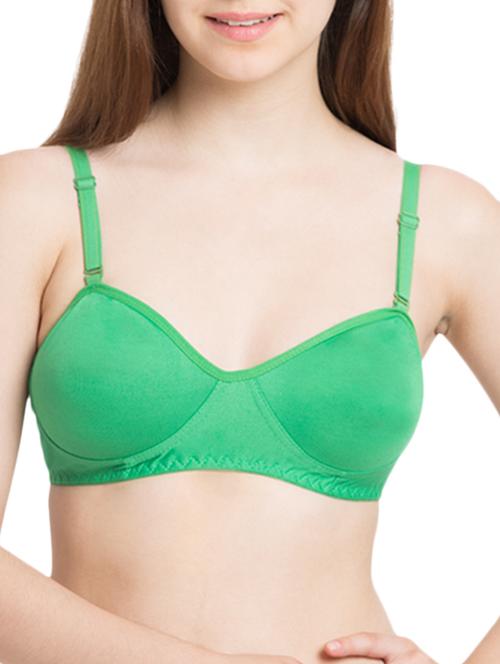 green cotton bra - 10364055 - Standard Image - 1
