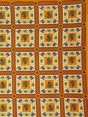 cotton jaipuri traditional double bedsheet with 2 pillwo cover - 10364333 - Standard Image - 2
