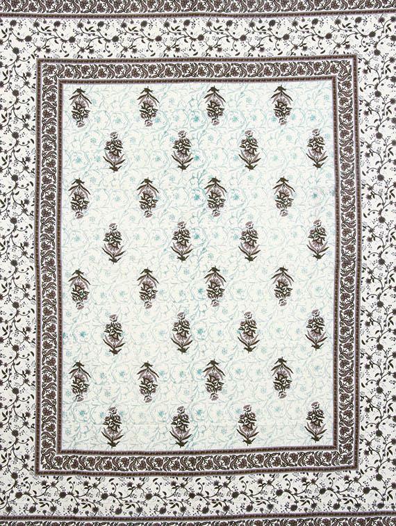 cotton jaipuri traditional double bedsheet with 2 pillwo cover - 10364419 - Zoom Image - 2