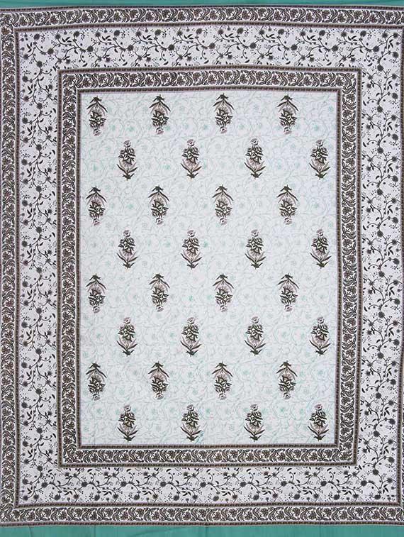 cotton jaipuri traditional double bedsheet with 2 pillwo cover - 10364490 - Zoom Image - 2