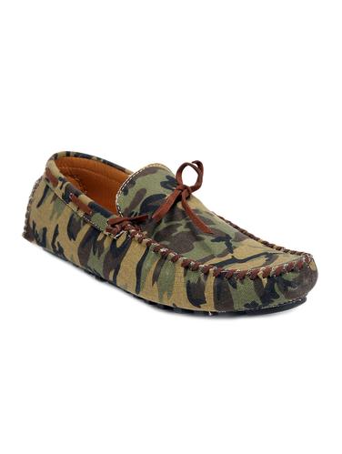 Marco Tonino Camouflage Canvas Mocassins - 10387217 - Very Small Image - 1