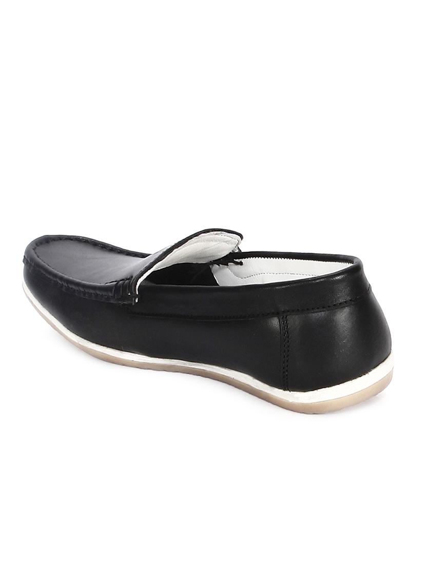 black leather loafers - 10388787 - Zoom Image - 3
