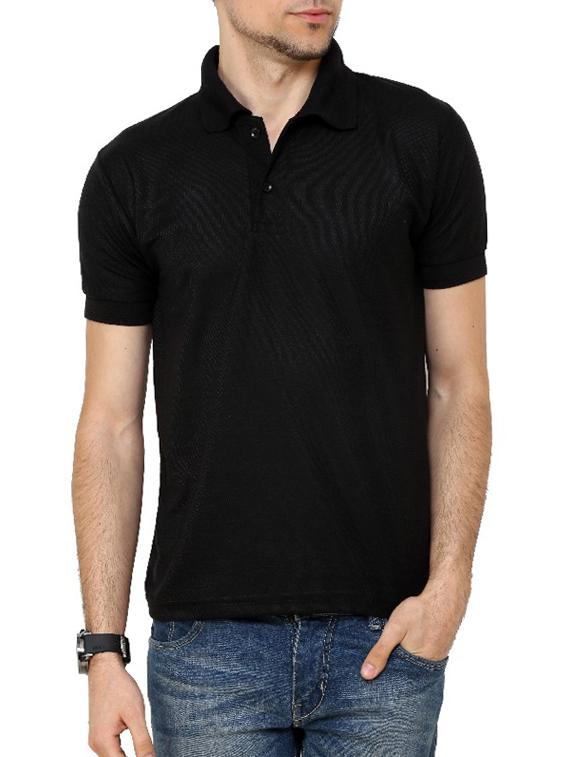 black polycotton t-shirt - 10393666 - Zoom Image - 1