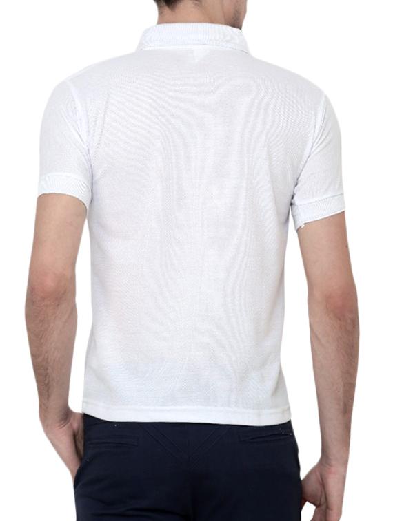 white cotton t-shirt - 10393714 - Zoom Image - 3