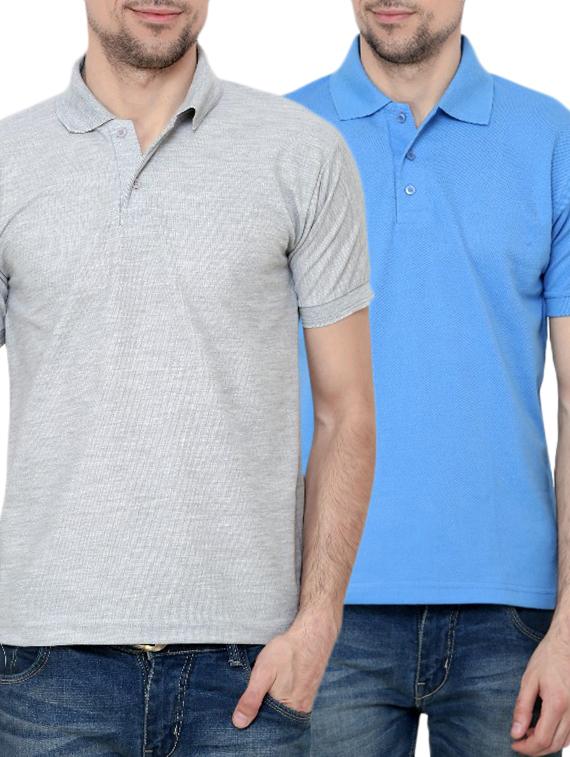 sky,grey poly cotton tshirt - 10393854 - Zoom Image - 1