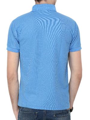 sky,navy poly cotton tshirt - 10393858 - Standard Image - 5