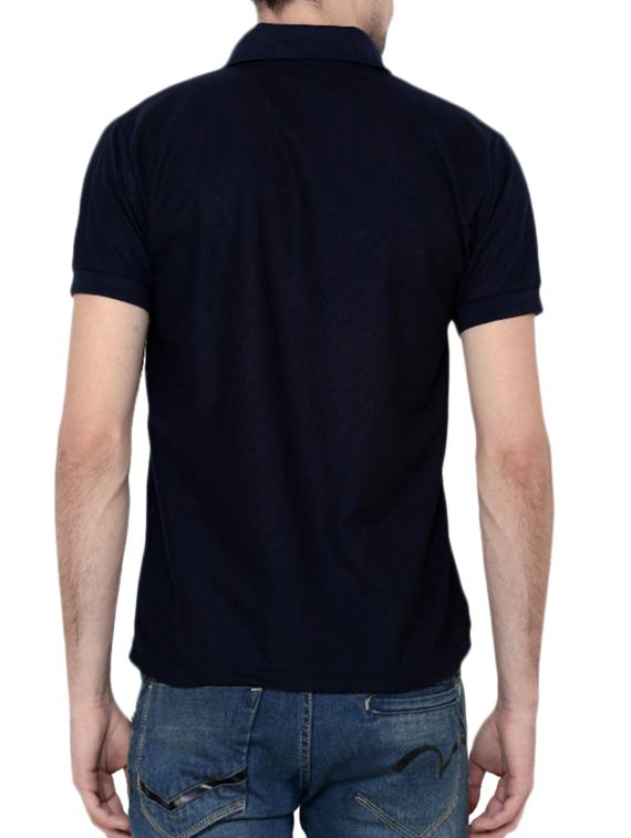 sky,navy poly cotton tshirt - 10393858 - Zoom Image - 3