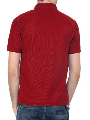 maroon,pink poly cotton tshirt - 10394042 - Standard Image - 3