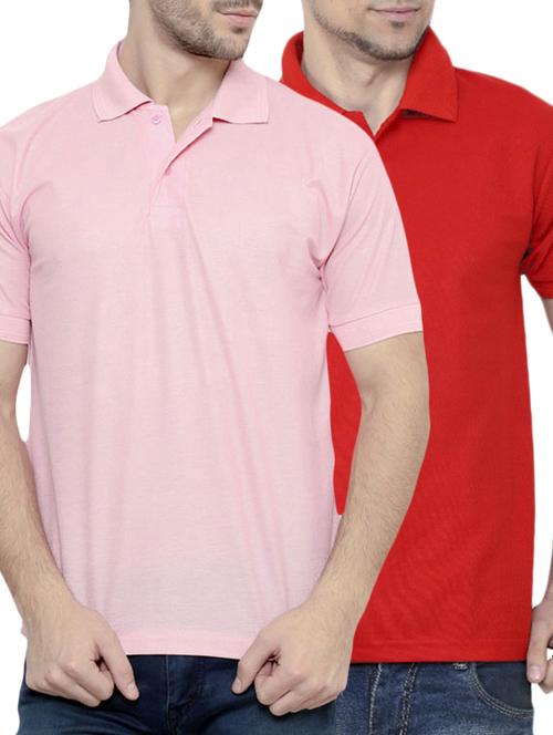red,pink poly cotton tshirt - 10394054 - Standard Image - 1