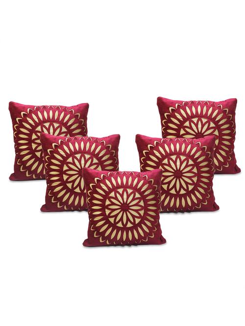 stybuzz embroidered cushion-set of 5 - 10394969 - Standard Image - 1