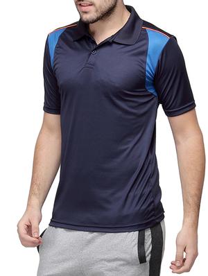blue colored, cotton sports jersey - 10398840 - Standard Image - 2