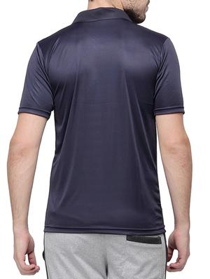 blue colored, cotton sports jersey - 10398840 - Standard Image - 3
