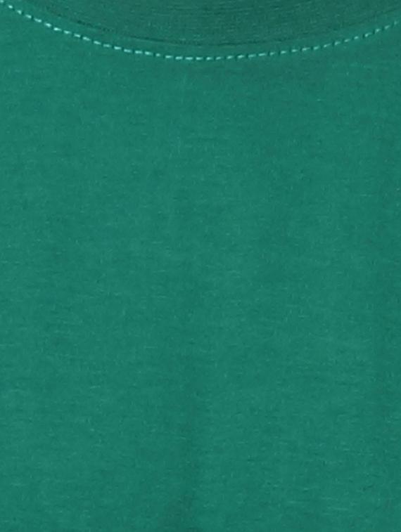 solid green cotton t-shirt - 10398854 - Zoom Image - 4