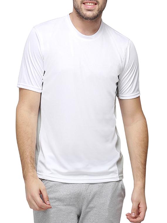 solid white cotton t-shirt