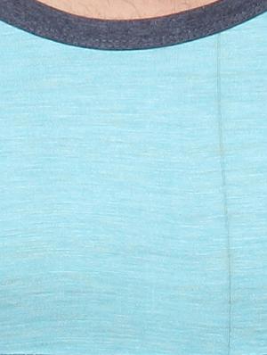 blue cotton color block t-shirt - 10398913 - Standard Image - 4