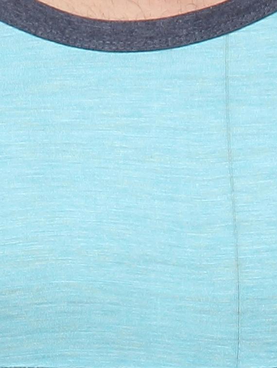 blue cotton color block t-shirt - 10398913 - Zoom Image - 4