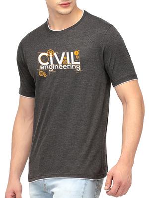 charcoal grey cotton t-shirt - 10398945 - Standard Image - 2
