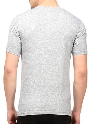 grey chest print t-shirt - 10398959 - Standard Image - 3