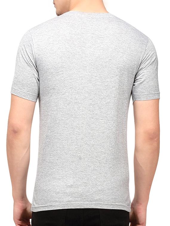 grey chest print t-shirt - 10398959 - Zoom Image - 3