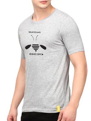 grey cotton chest print t-shirt - 10398971 - Standard Image - 2
