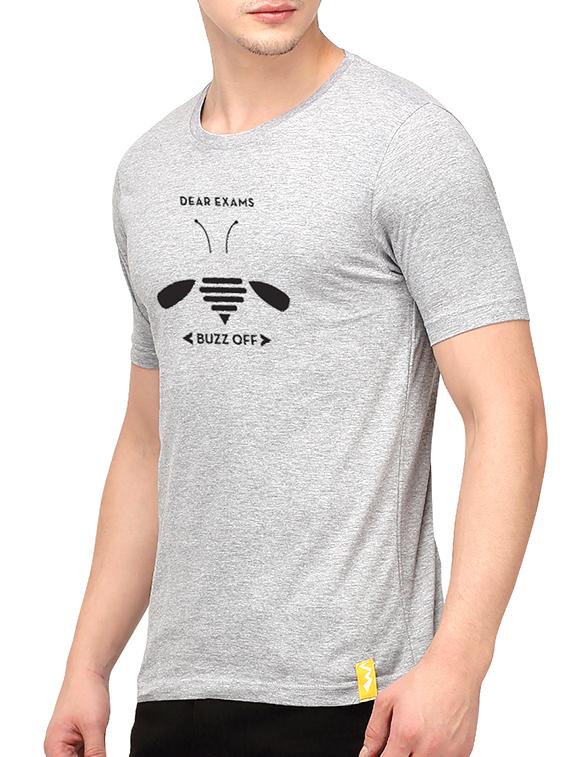 grey cotton chest print t-shirt - 10398971 - Zoom Image - 2
