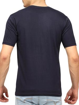 blue cotton chest print t-shirt - 10398990 - Standard Image - 3