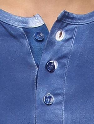 blue cotton ombre tshirt - 10399048 - Standard Image - 4