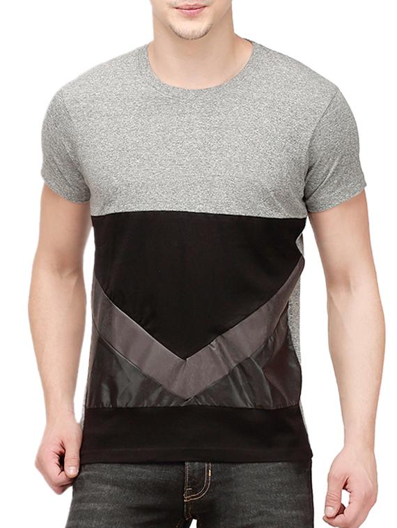 grey cotton cut & sew t-shirt - 10399055 - Zoom Image - 1