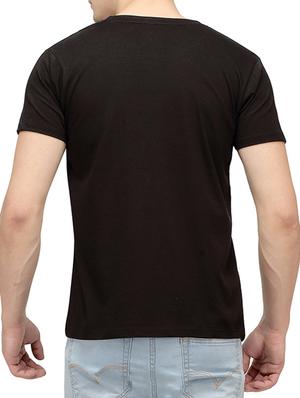 solid black cotton t-shirt - 10399066 - Standard Image - 3